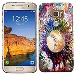 Glisten Samsung Galaxy S7 Active Case - Vintage Color Baseball Printed Slim Fit & Cute Plastic Hard...