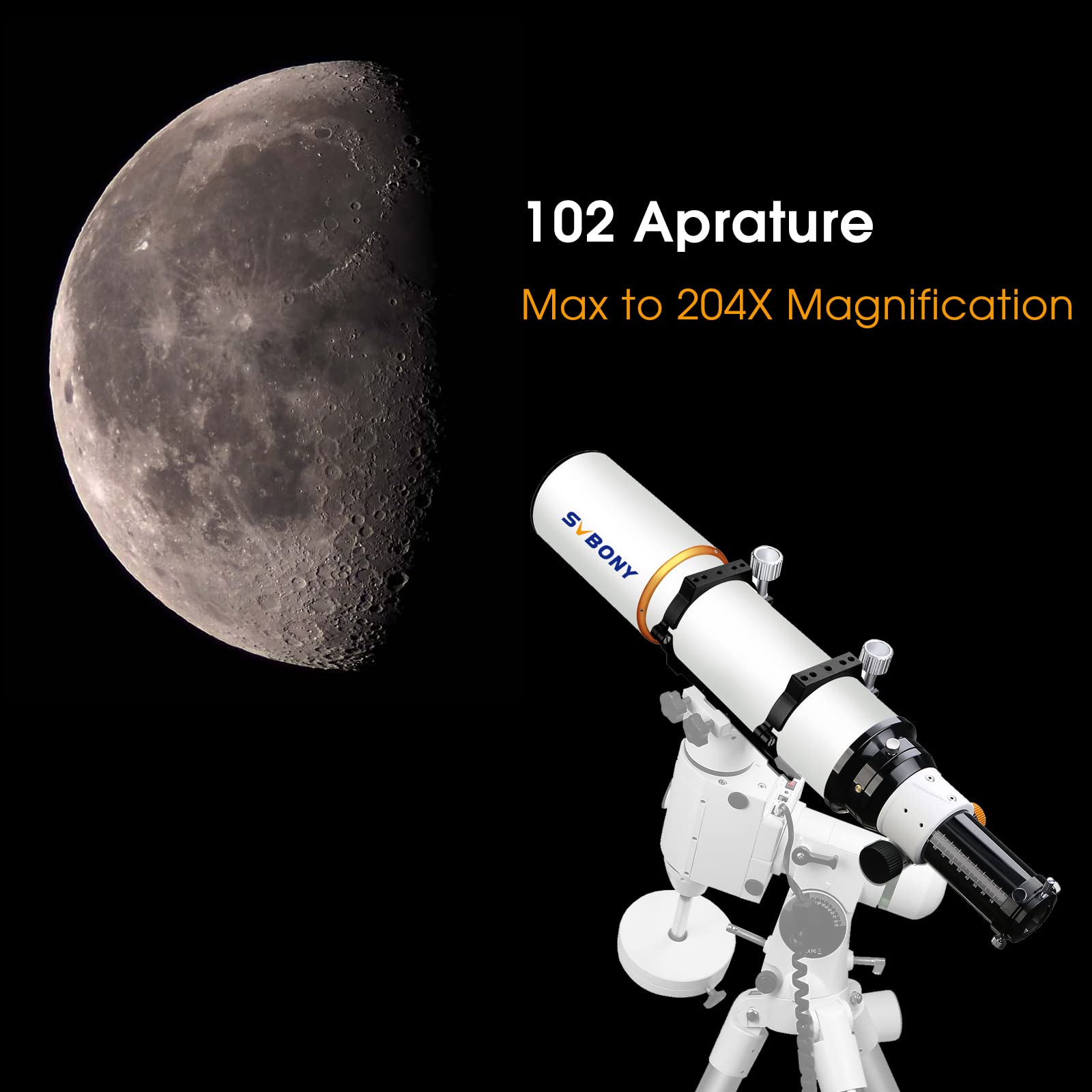 Buy Svbony SV503 ED Telescope,102F7 Achromatic Refractor,Extra Low