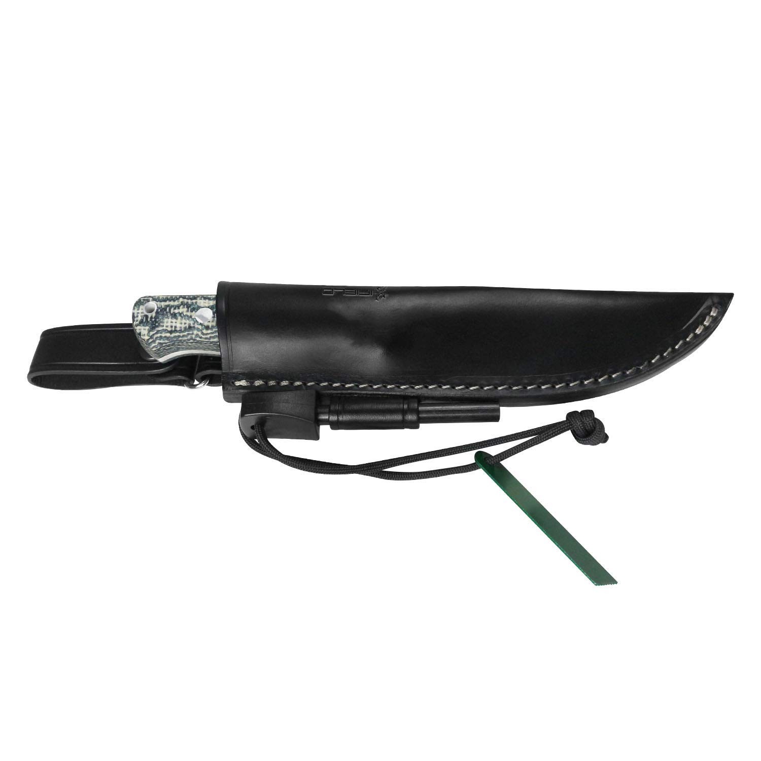 iFIELD EL29121 Coltello multifunzionale per escursioni, caccia e sopravvivenza all'aperto, lama in acciaio inossidabile MOVA-58 con manico in granito TRF, Made in Albacete (Spagna)