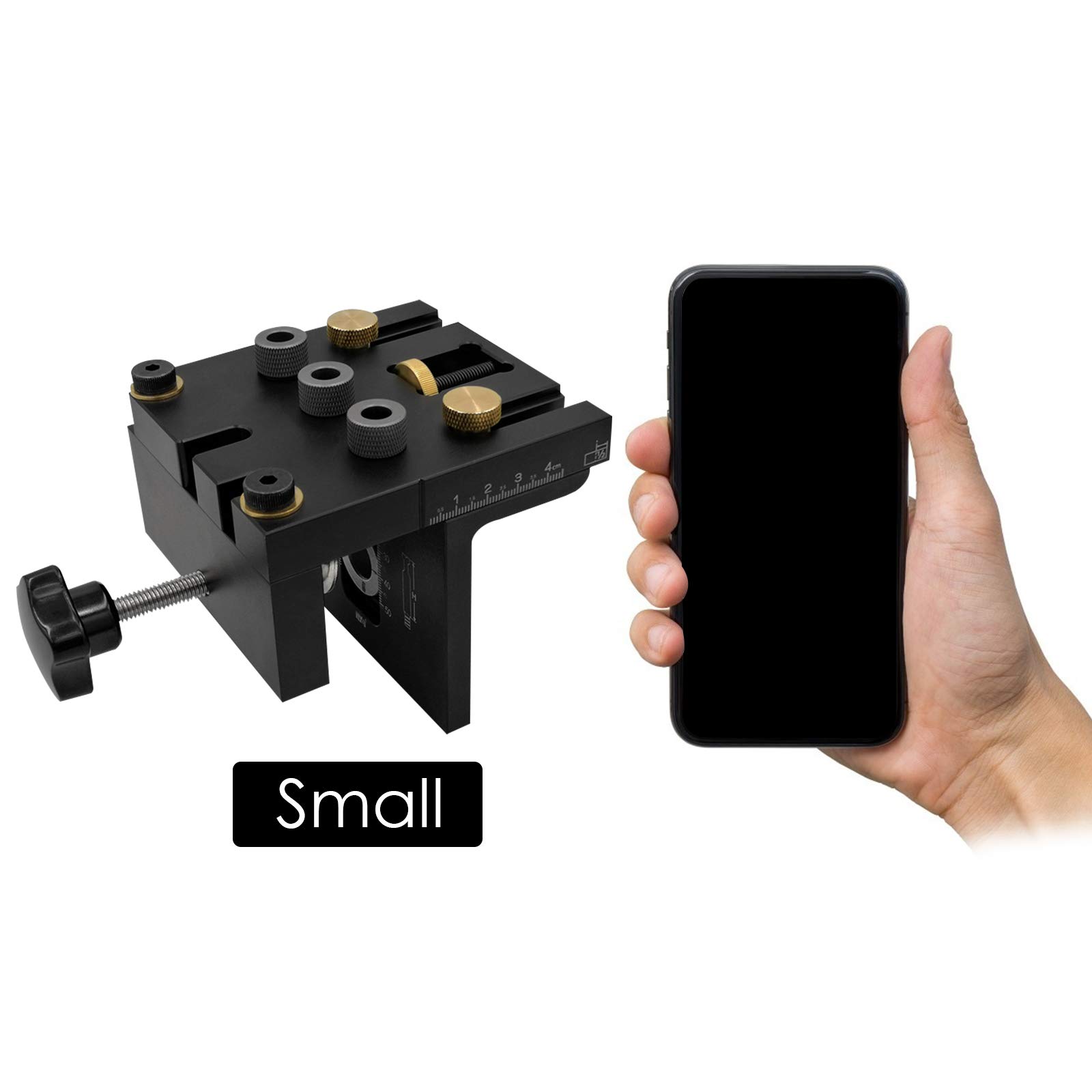 Kit di Posizionamento per Localizzatore di Perforazione, Clip di Posizionamento per Perforazione, Maschera per Fori Tascabili da 6/8/10/15 mm, per Fai da Te, Lavorazione del Legno, Mobili