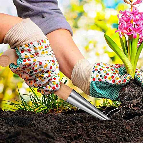 2 utensilios de acero inoxidable para siembra y trasplante miniatura 2