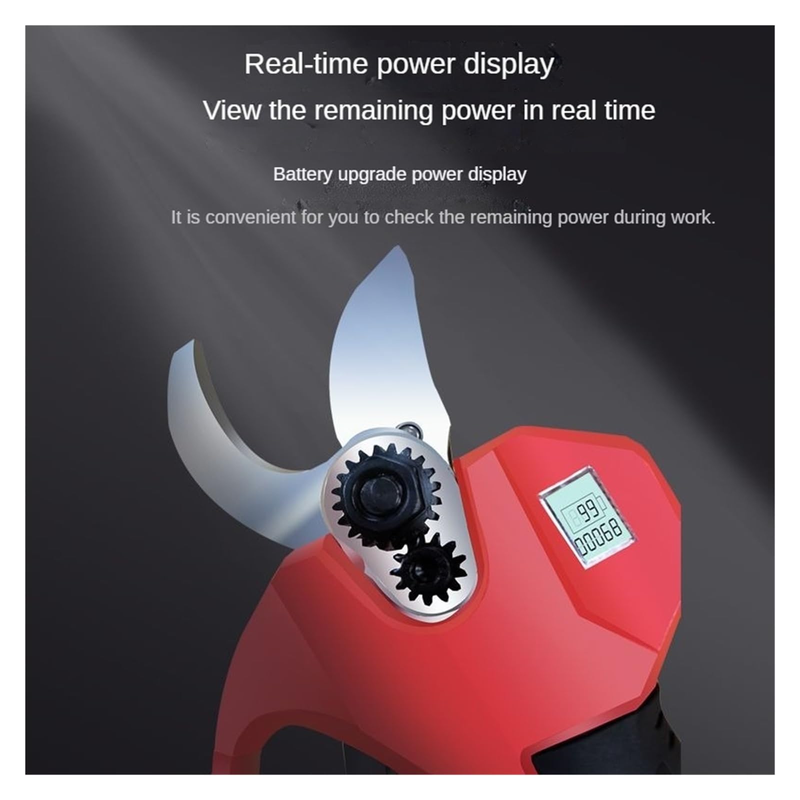Tijeras de podar eléctricas con pantalla LED, podadora eléctrica inalámbrica profesional, podadoras a batería(3)