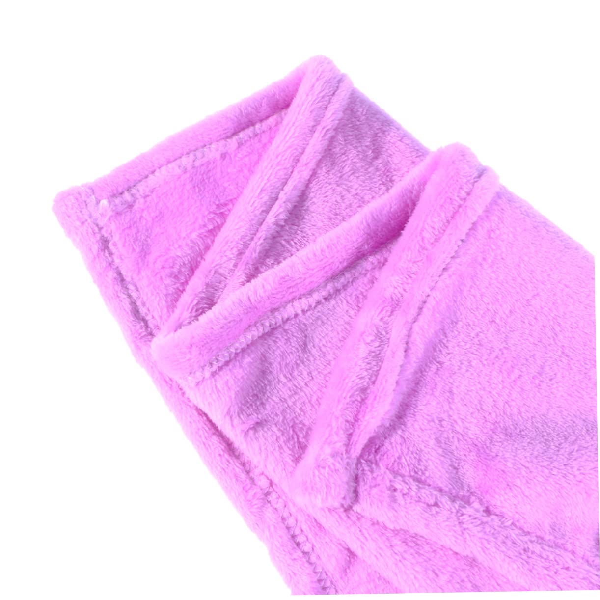 MUCKLILY Gorgeous Flannel Fleece Pet Blanket Lightweight Solid Color Cozy Towel for Dogs and Cats for All Seasons Light Purple