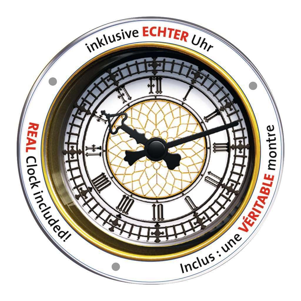 Ravensburger 3D Puzzle 12586 - Big Ben mit Uhr - 216 Teile - Das weltbekannte Londoner Wahrzeichen zum selber Puzzeln ab 8 Jahren: Erleben Sie Puzzeln in der 3. Dimension