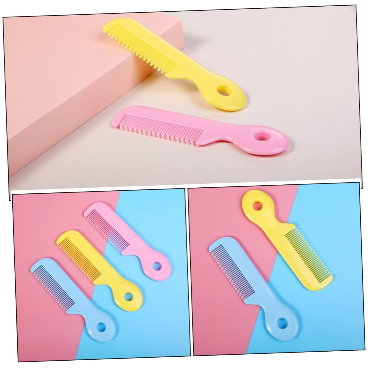 ibasenice 3sets Child Comb Newborn Hair Comb Soft Brush Toddler Boy Infant Hair Grooming 4pcs*3