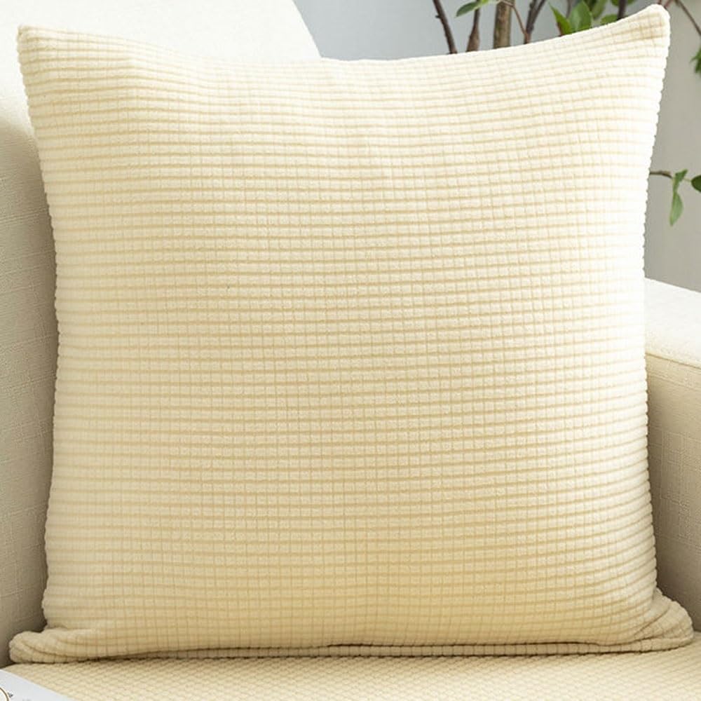 Super King Size Pillow Cases,Pack Of 2 Square Extra Large Cushion Covers Soft Pillow Cover With Invisible Zipper Decorative Pillowcases For Pillows Sofa Couch(Mustard Yellow,80x80 cm Pack of 2)
