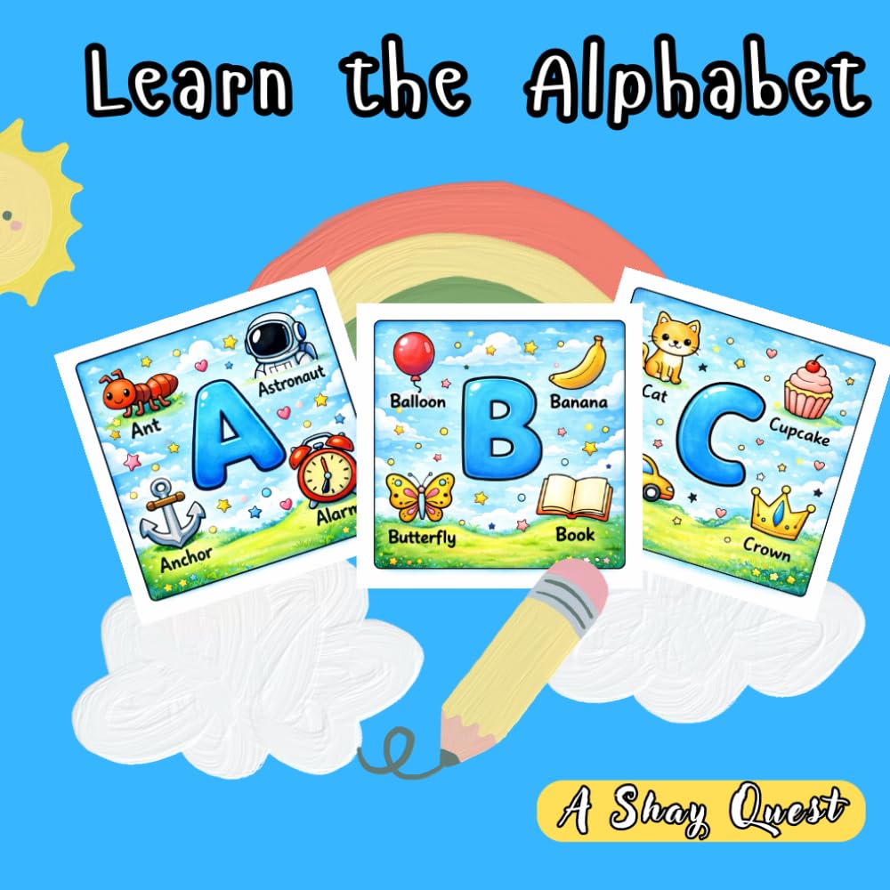 Learn the Alphabet: Fun Alphabet Coloring Pages with Animals and Simple Words for Ages 3 to 5