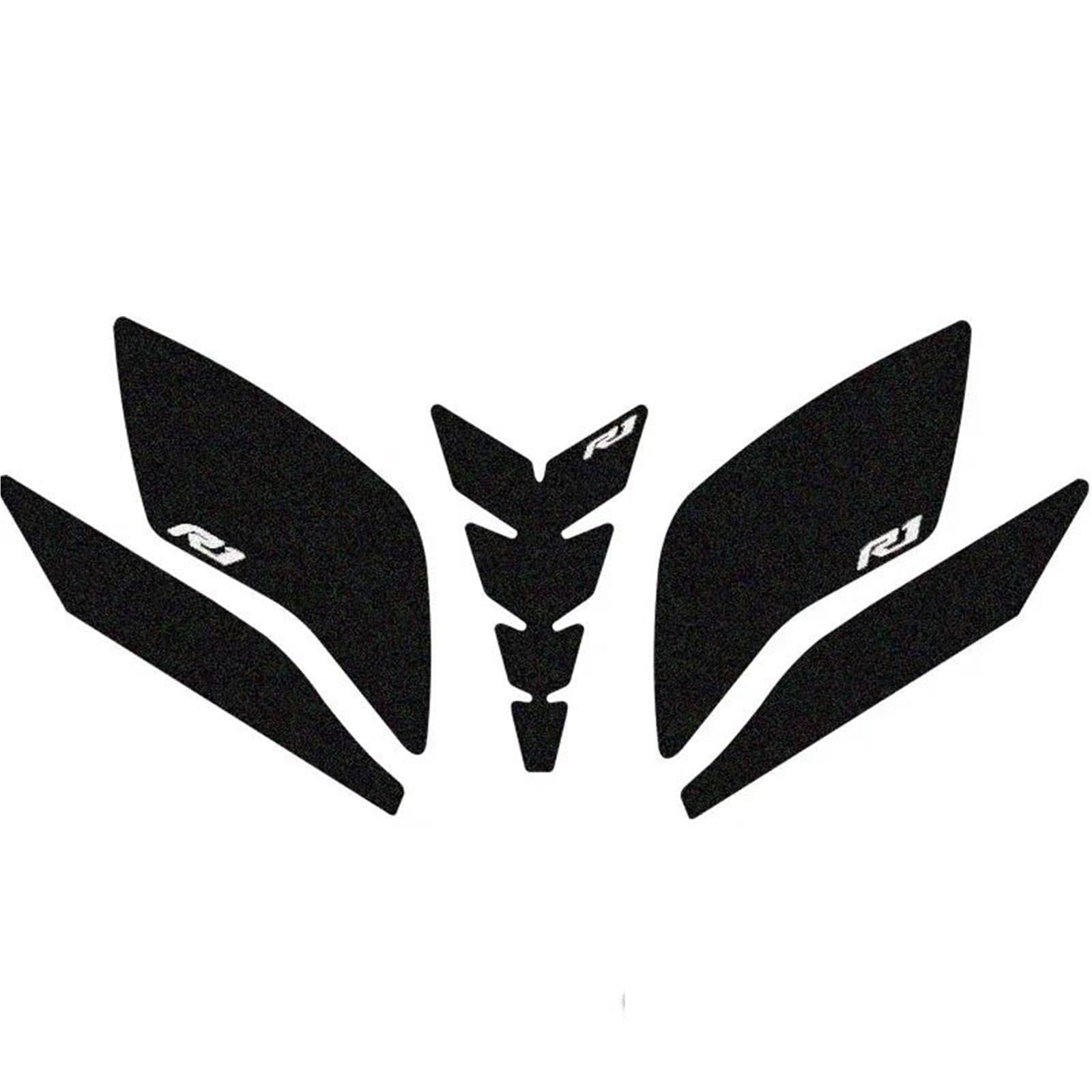 Motorcycle Side Fuel Tank Pads Protector Stickers Grip Traction Pad for Yamaha YZF R1 R1M YZFR1 2015-2021 Fishbone Tank Pad(Color7)
