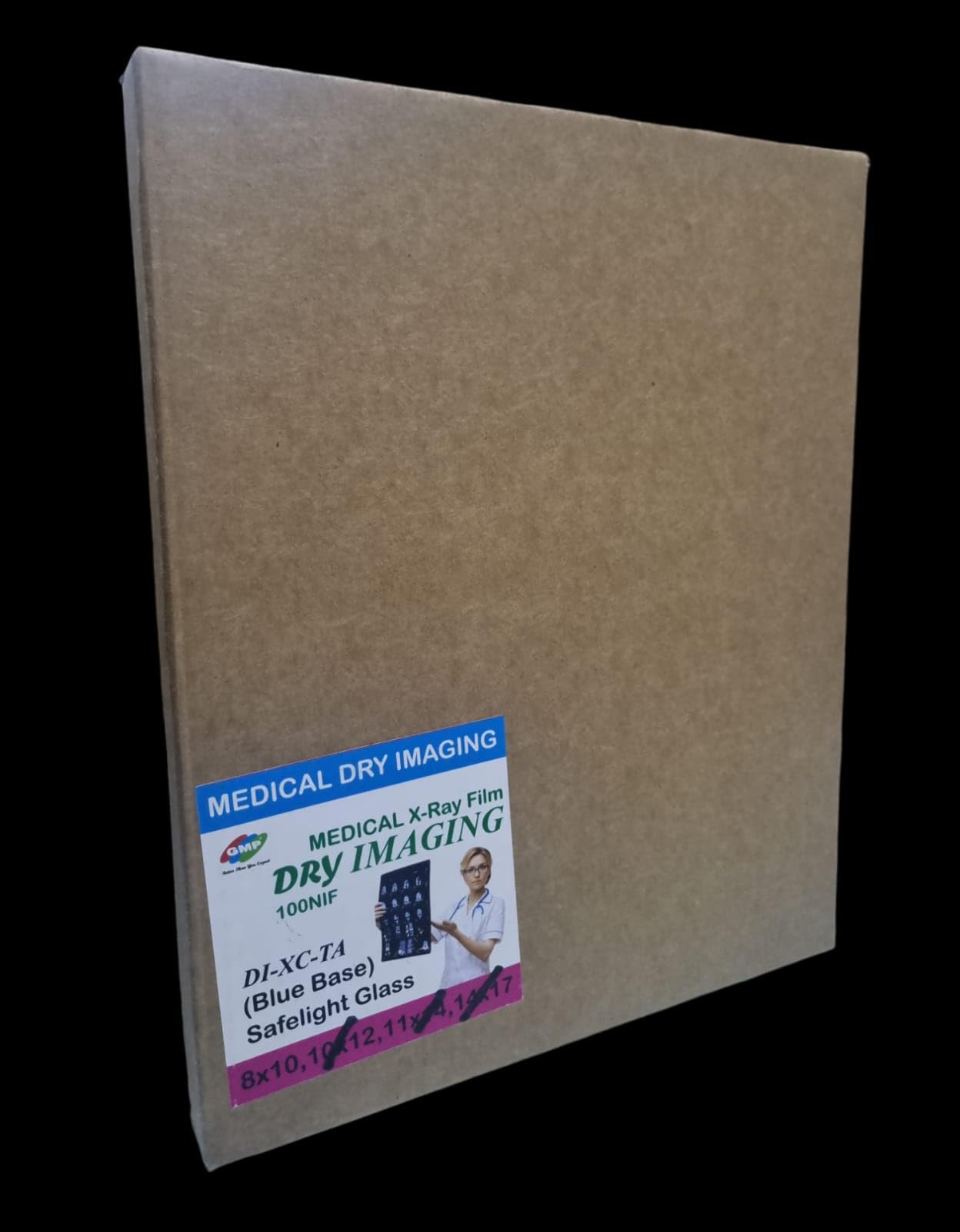 GMP RADIOMAT PCB0810 X-Ray Film, FOR USE AGFA Full Speed, 8" x 10", Blue Sensitive (Pack of 100)