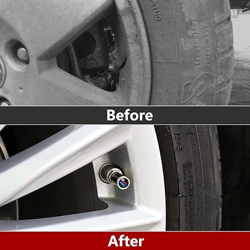 Miniatura 2 de 4 tapas de válvula de neumático de automóvil de fibra de carbono compatibles con BMW 1 2 3 4 5 6 7 Series X1 X2 X3 X4 X5 X6 X7 Accesorios