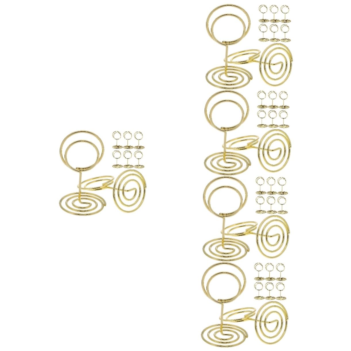 Alipis 5 Sätze Esstischnummer Rack Party Inhaber Fotohalter Dekorationen Zahlen Tabellennummer Steht Für Gruß Table -numper -hause Name Hochzeiten Draht Aus Kohlenstoffstahl 30 Stück * 5