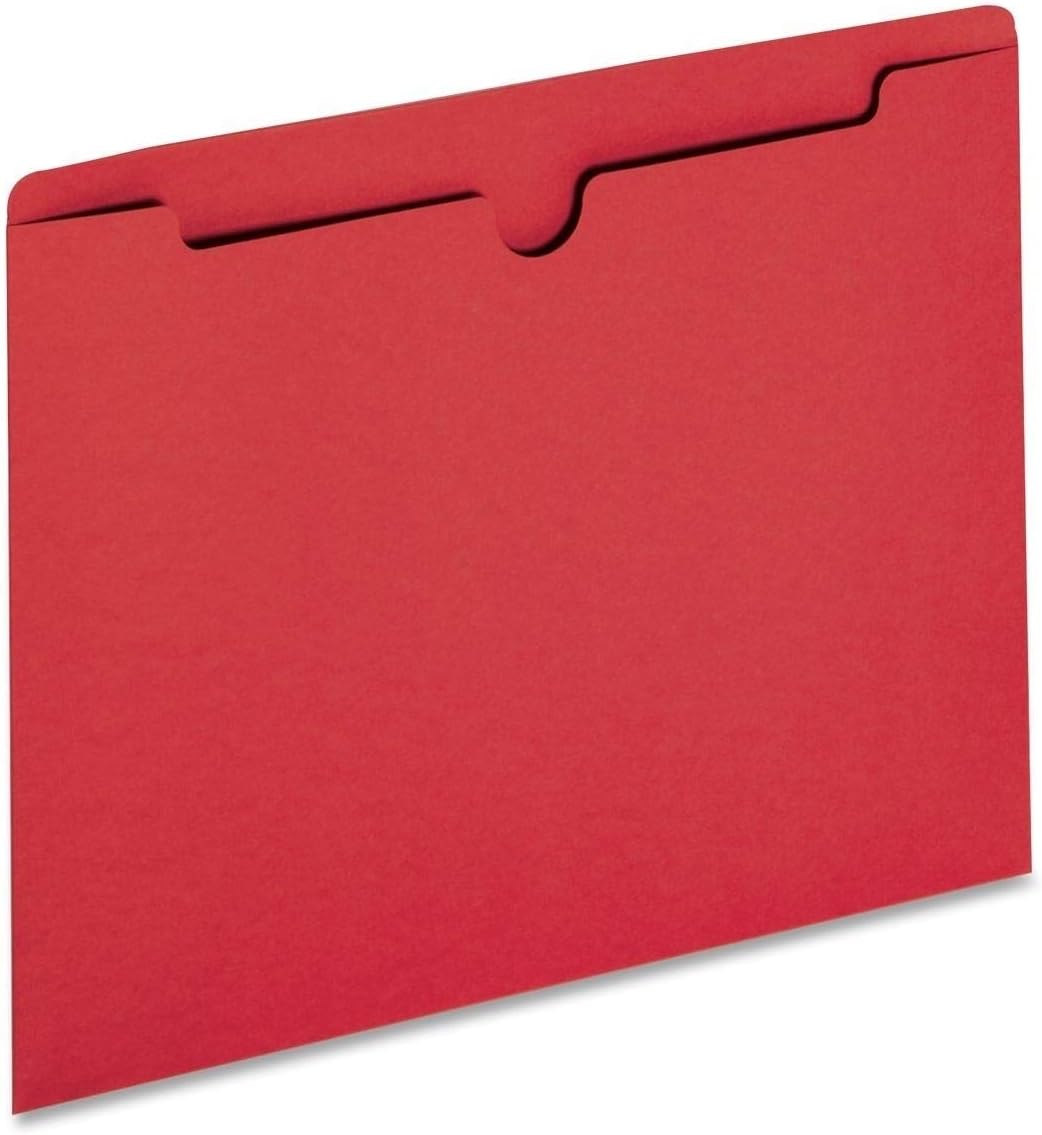 File Jacket, Letter Size, 11 Pt, Reinforced Tabs, Flat, 100