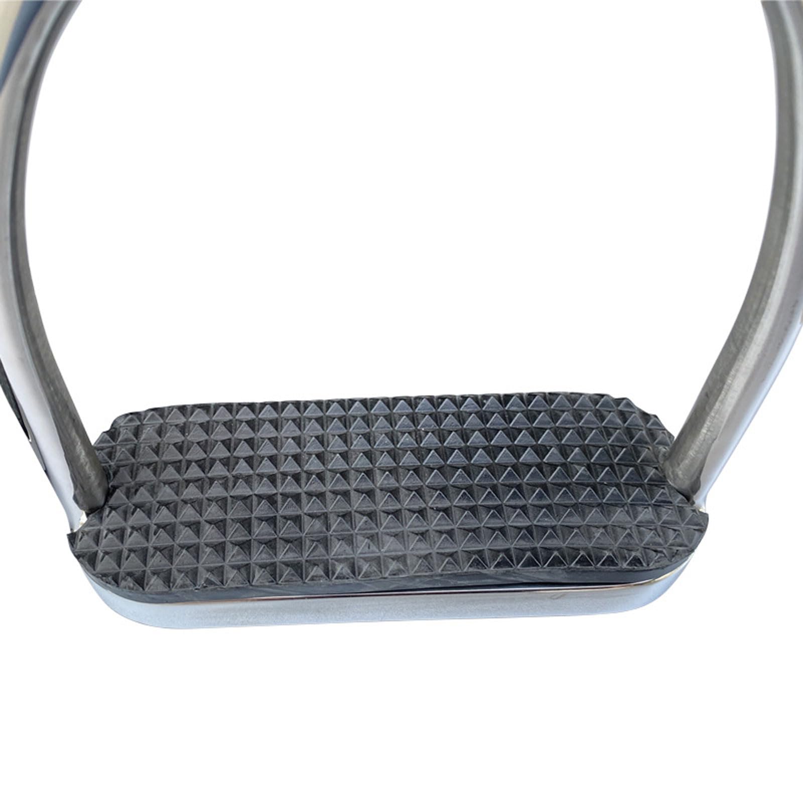 2 Piezas Estribo de Caballo,12 cm Estribos ecuestres de acero inoxidable,cómodos estribos de Apoyo con Almohadilla de Goma Antideslizante,Flexibles Pedales ligeros y anchos,para Entusiastas Ecuestres