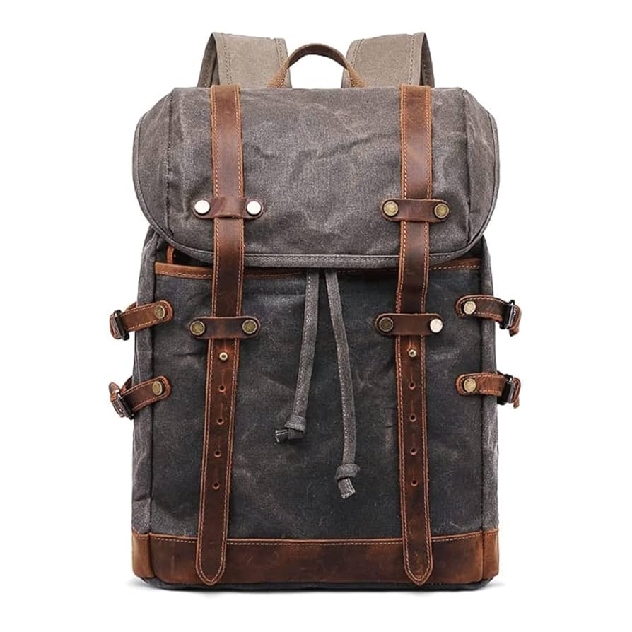 皮　リュック Amazon.co.jp: ビンテージ レザー バックパック メンズ ワックス