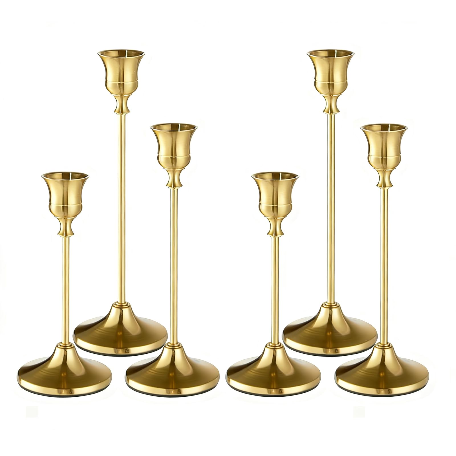 TUXCAXI Vintage Brass Candlestick Holders Candelabra Candle Sticks Holder Decor Set Of Candlesticks Made Of Metal Not Is Anti