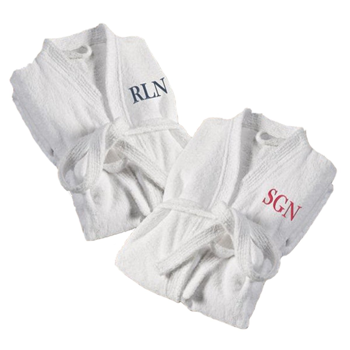 Buy Personalized Bath Robe Set for Couples White Online at desertcartUAE