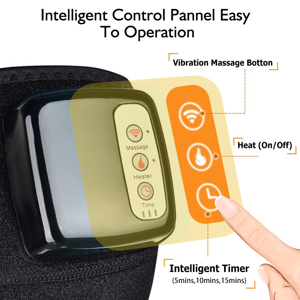 Pad Ginocchio Riscaldata, Ginocchio Bretelle, Elettrico Riscaldato Massaggio Ginocchio Brace Wrap, per Ginocchio Spalla Gomito Lesione Cramps Artrite Dolore