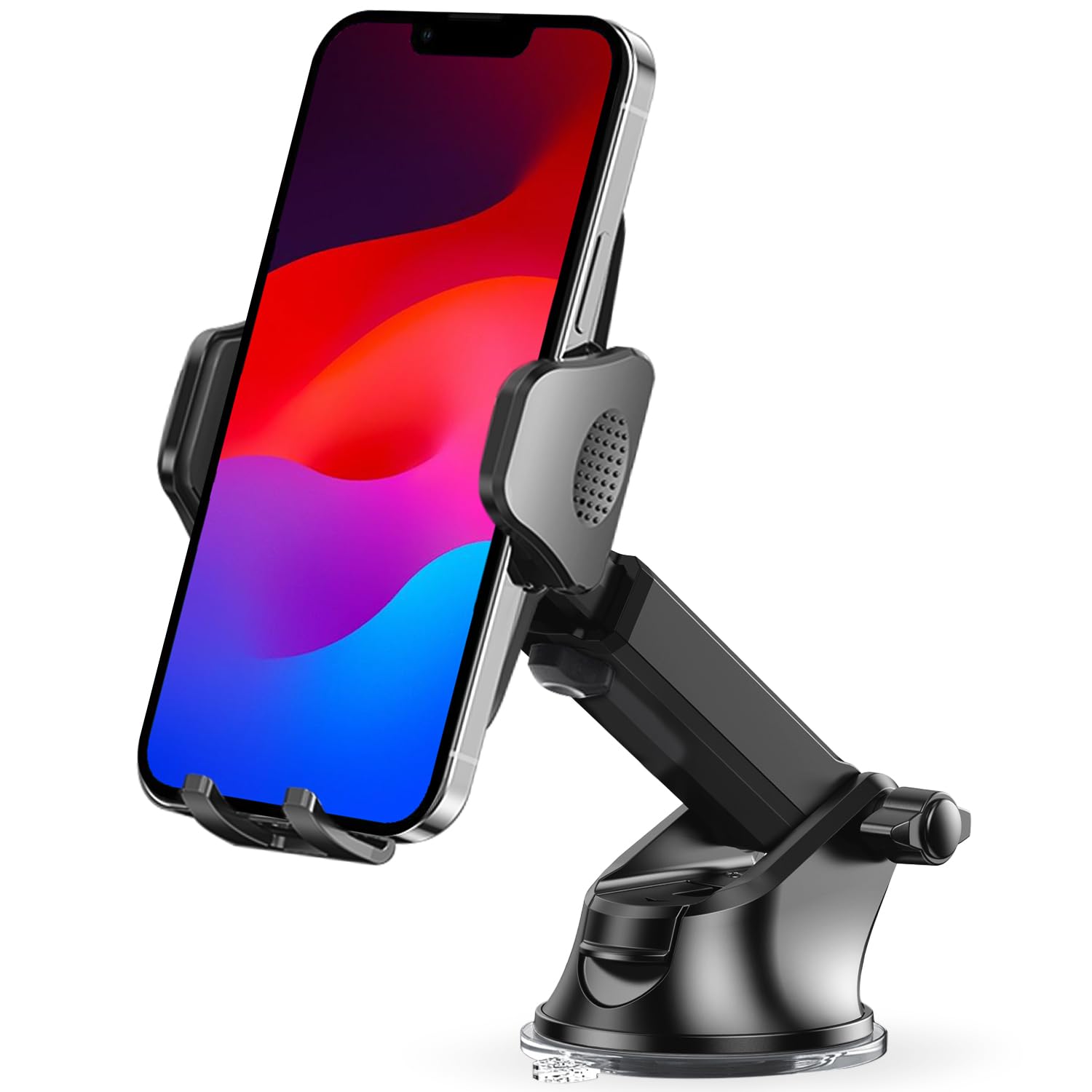 Tukzer Universal Car Mount Mobile Holder Stand| Strong Suction Cup, Double Shift Locking for Dashboard Windshield| Quick Touch Release, Long Telescopic Arm, 360° Rotatable Head| for All Mobile Phones,Black (B09P3JQPM5) Amazon Price History, Amazon Price Tracker