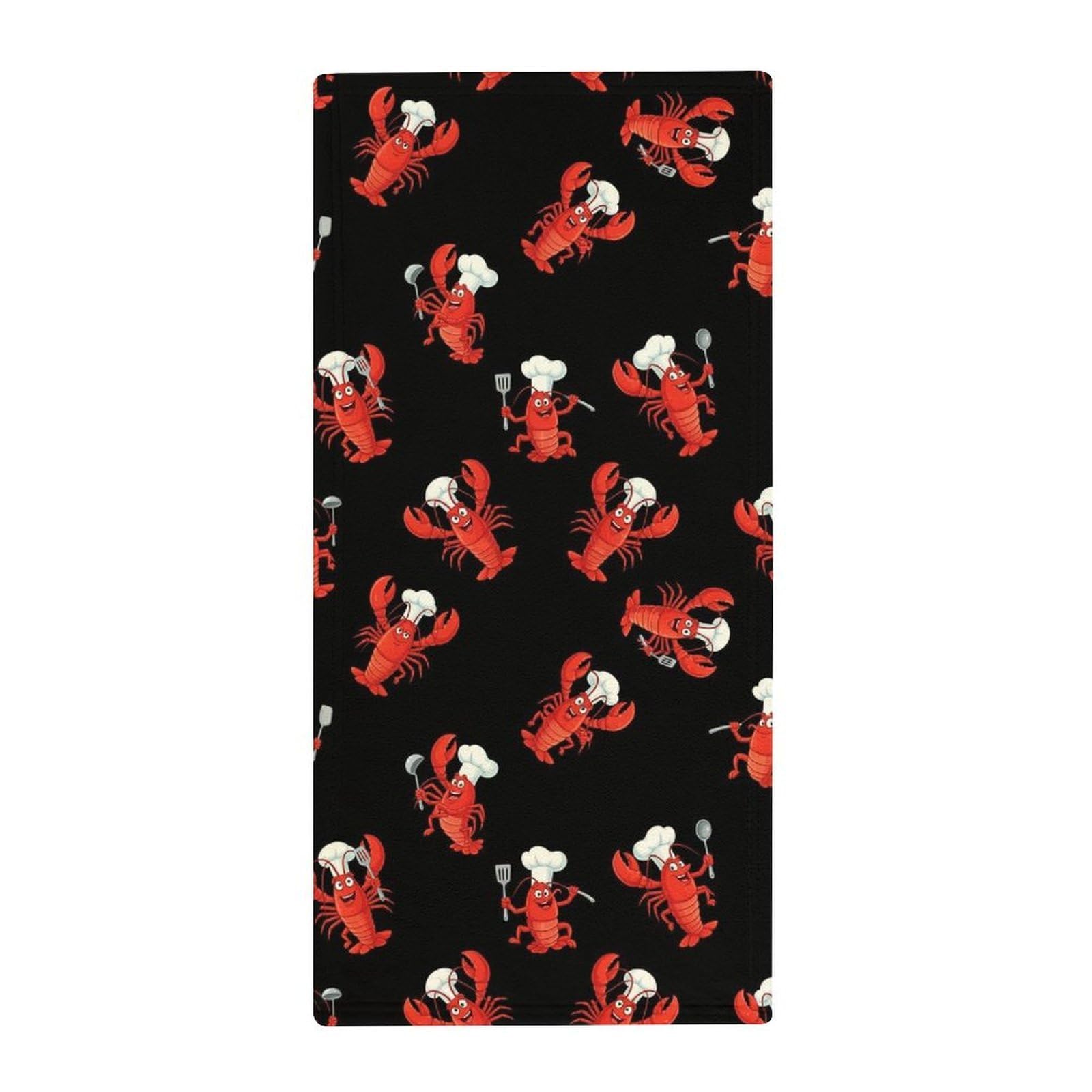 Anceky Multi-Purpose Fitness Towels, Crawfish Chef Quick-Dry Absorbent Gym & Yoga Towels for Sports, Travel & Spa