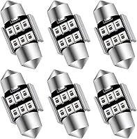 Vista 20 de AUXLIGHT 211-2 212-2 578 569 214-2 41MM 1.61 pulgadas Festoon Canbus - Bombillas LED interiores sin errores, 6000 K, xenón blanco, chips 6SMD súper