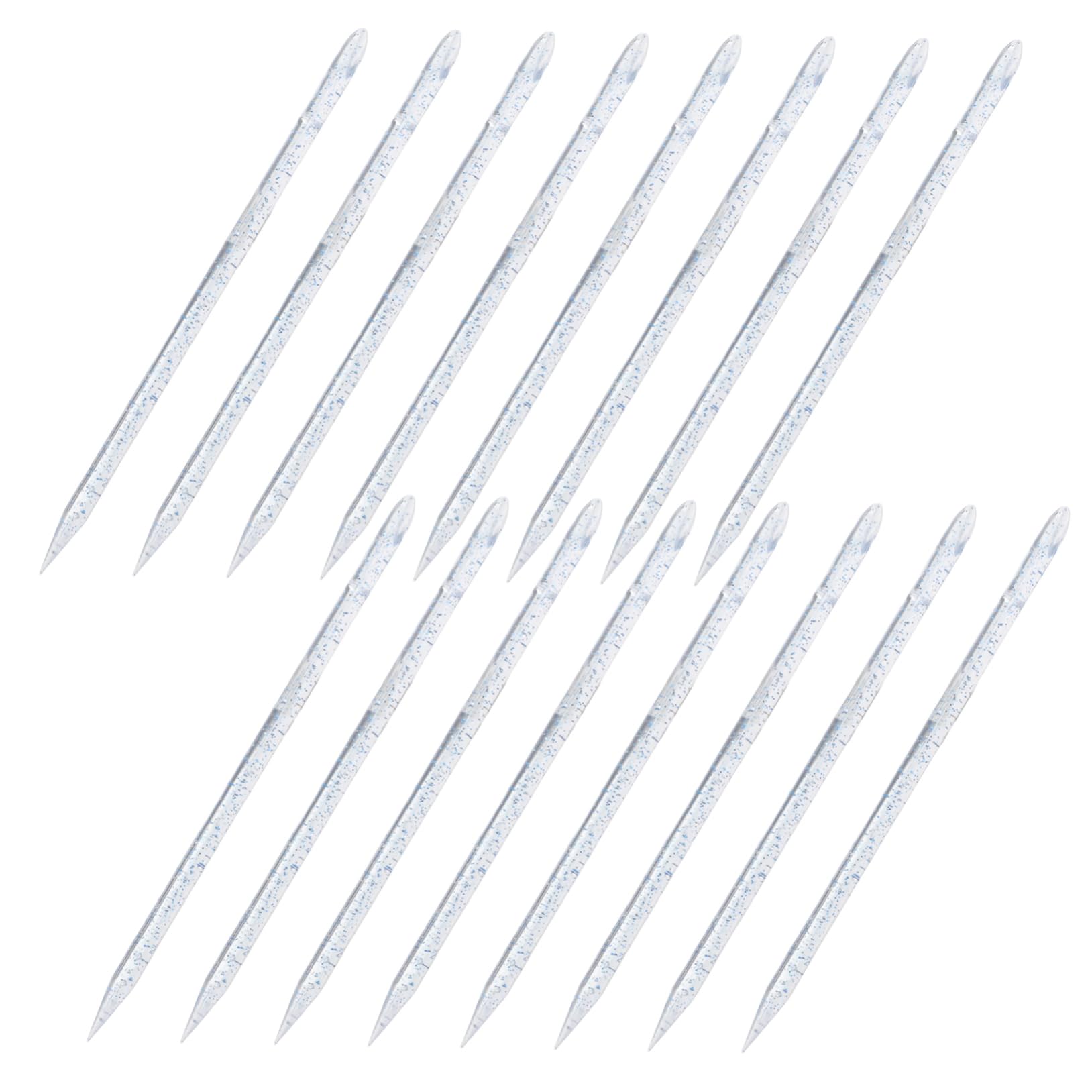 NULYLU 100pcs Nail Art Rods Cuticle Pusher Set Nail Care Tools for Beginners Professionals Plastic Cuticle Remover Cleaner