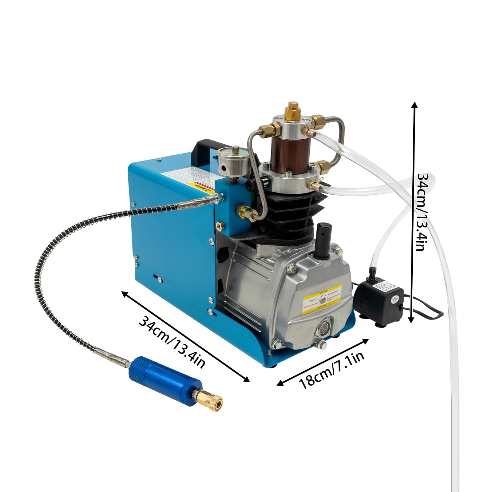 1800W Bomba de compresor de aire de alta presión PCP Compresor Bomba de aire de alta presión Bomba de aire eléctrica Compresor de aire eléctrico Bomba de aire PCP 0-40Mpa 2800RPM