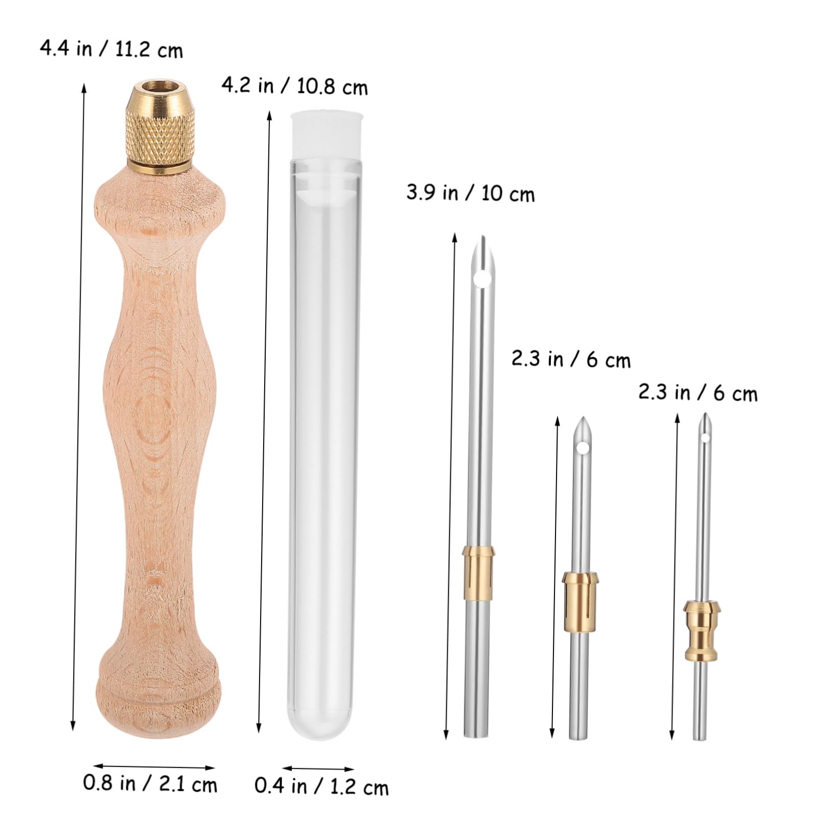 jojofuny Embroidery Punch Needle Tool Kit Includes Different Types of Punch Needles for Hand Machine Sewing