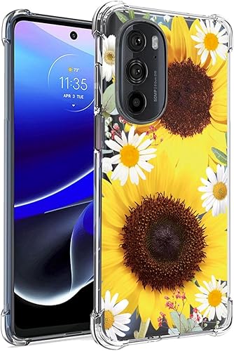 Miniatura 6 de Funda de teléfono para Moto G Stylus 5G 2022, Motorola G Stylus 5G 2022 XT2215DL, delgada, a prueba de golpes, transparente, patrón floral, funda