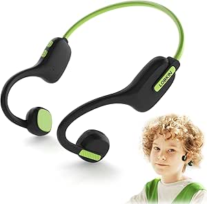 LOBKIN Kids Headphones Open Ear,Bluetooth 5.3 Air Conduction Wireless Lightweight Kids Earbuds IPX5 Waterproof with Microphone for School,Home and Outdoor Activities Gifts for Boys Girls asin的图片
