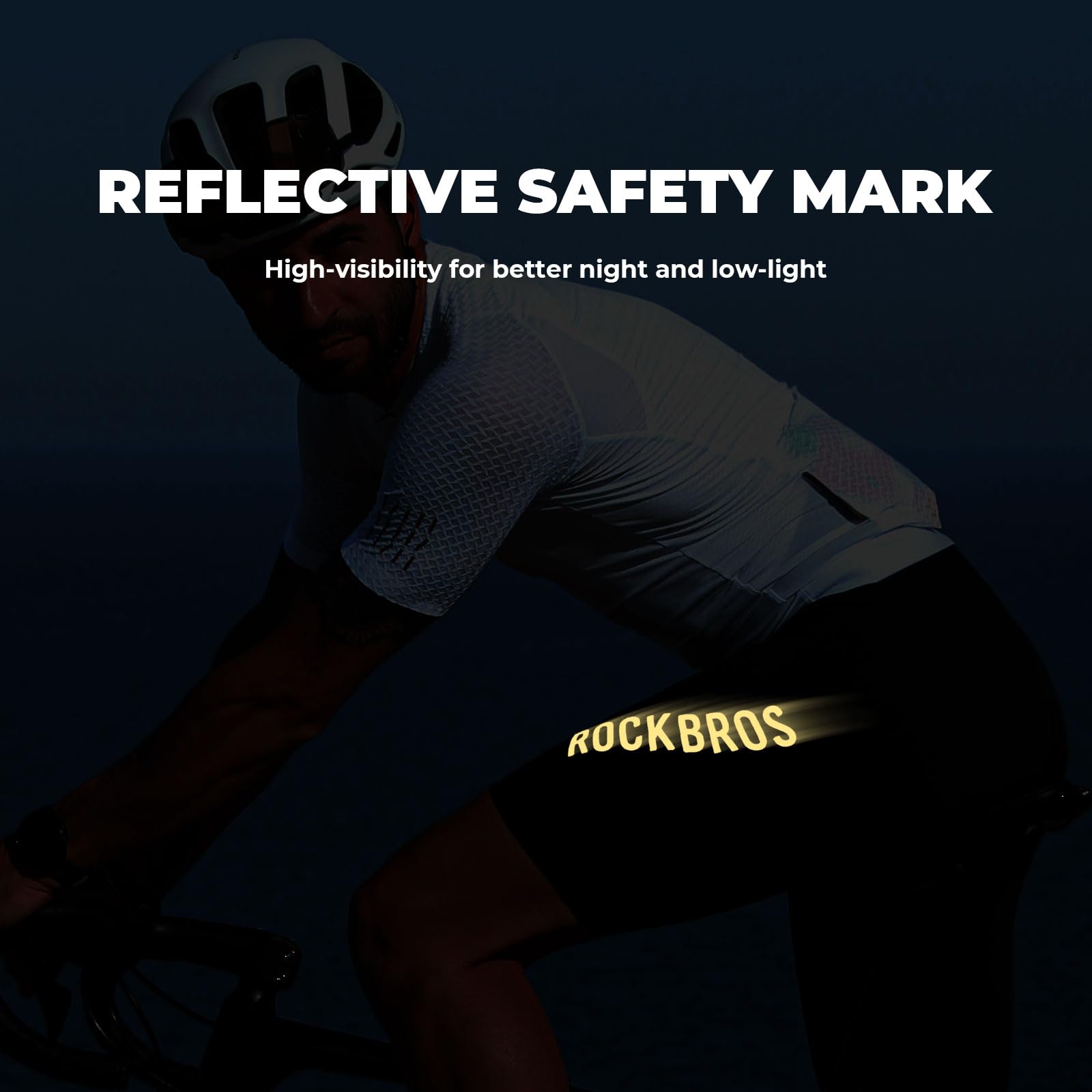 ROCKBROS Letnie męskie spodnie rowerowe, spodenki rowerowe z szelkami, elastyczna poszewka na poduszkę, oddychająca i szybkoschnąca, do rowerów szosowych MTB, czarne