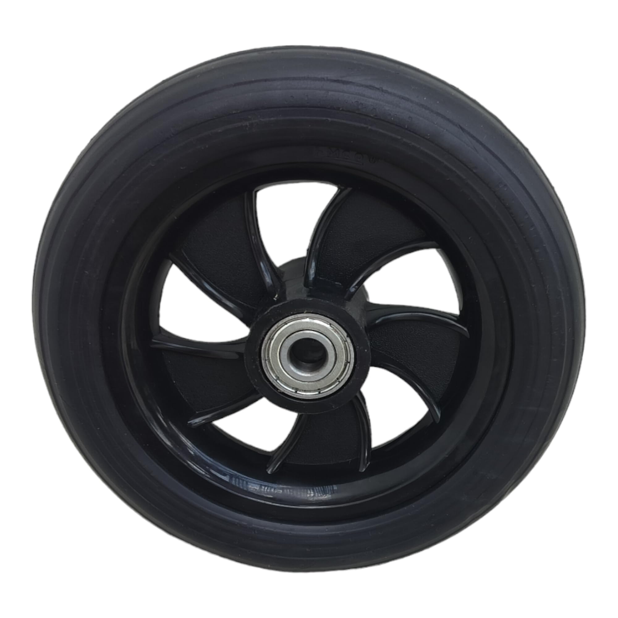 eOneAid 7 Inch Front Caster Solid PU Wheel Replacement for Wheelchair With Bearing (Pack of 1)-image-29