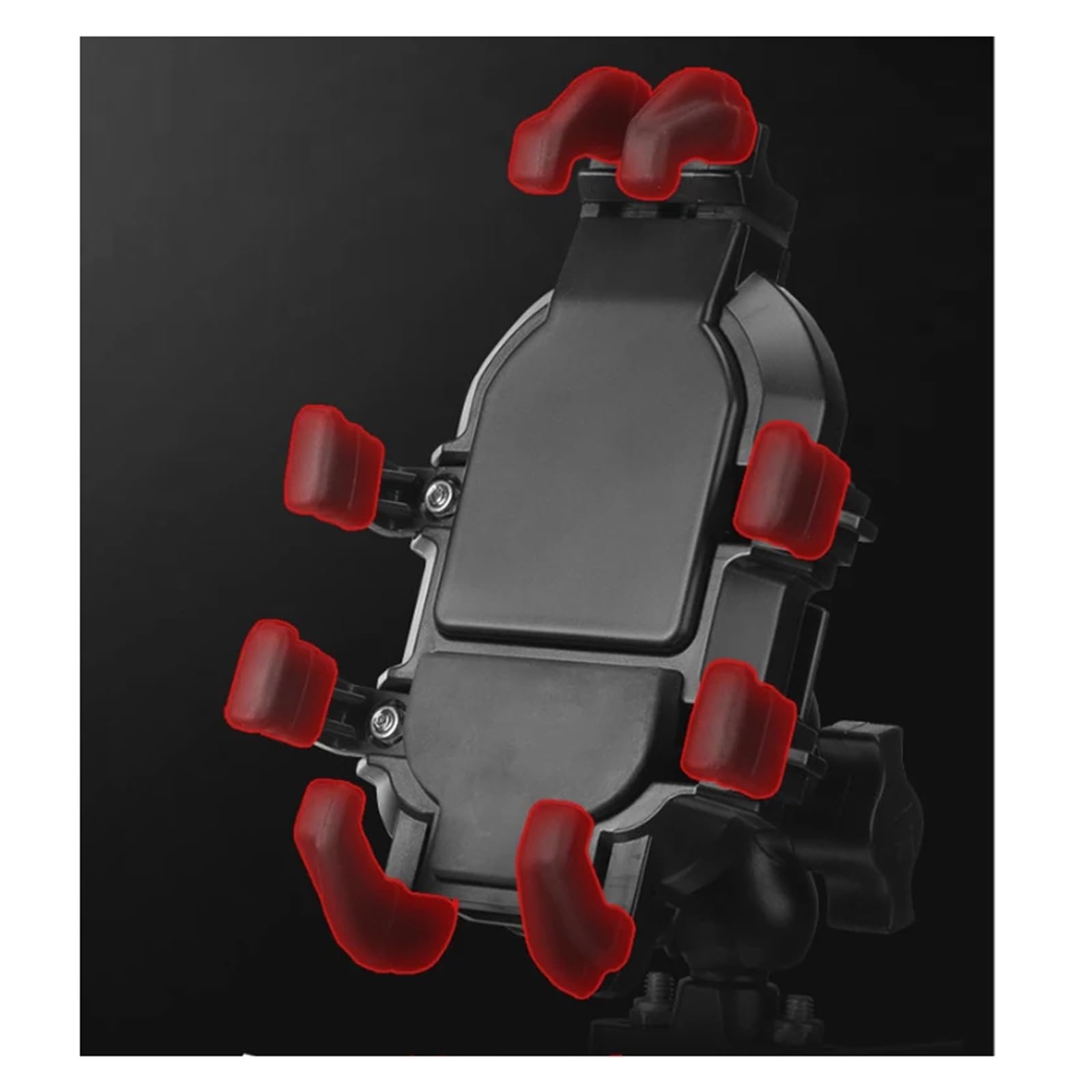 Porte Smartphon Velo Support De Téléphone De Moto avec Amortisseur pour Guidon De Vélo Support Rétroviseur Clip GPS pour Téléphone 4,7 À 7,1 Pouces Antichoc Support Telephone Velo(Mirror)