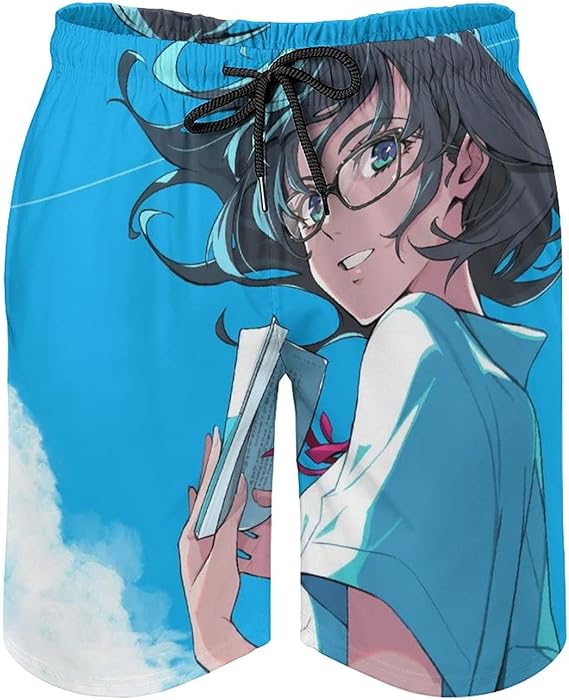 Amazon アニメガール 文学少女 サーフパンツ メンズ ビーチショーツ 半ズボン 超速乾性 水着 海パン ボードショーツ 短パン スウェット 海水パンツ ショートパンツ パンツ ランニング スイムウェア 水陸両用 トランクス型 M 2xl 夏 ポケット付き ショートパンツ 通販