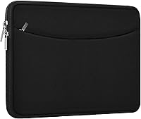 Vista 23 de Funda para laptop de 14 pulgadas, maletín protector a prueba de golpes con bolsillo para accesorios, bolsa portátil para computadora para MacBook