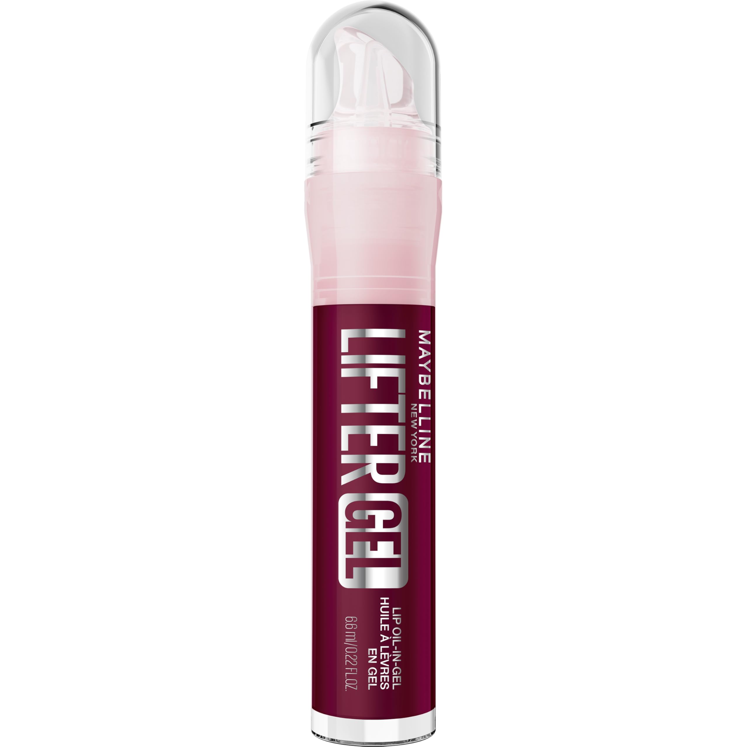 Maybelline New York Brillo de Labios Lifter Gel, Brillo Cristalino, Labios Jugosos, Suaves e Hidratados, Con Ácido Hialurónico, Fórmula de Aceite en Gel, Perfumado, Tono: 008 Berry Twist, 6,6 ml