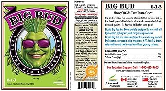 Advanced Nutrients Big Bud Liquid 1 Liter - bloom booster enhancer fertilizer
