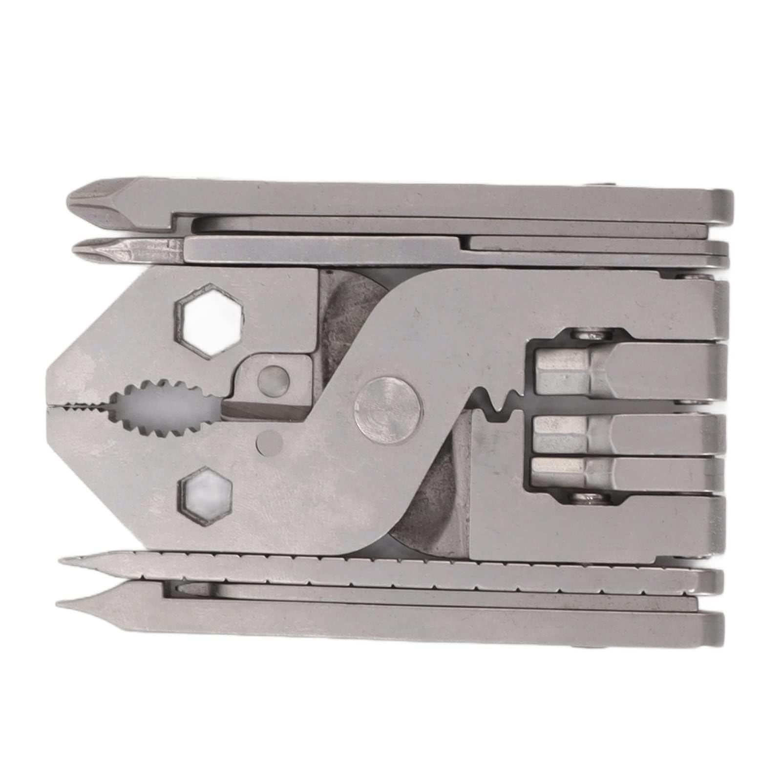 Micro outil multifonction de poche, pince à outils multifonction en acier, tournevis en acier, clé à dénuder, outil multifonction portable, pliable, cadeau idéal pour papa
