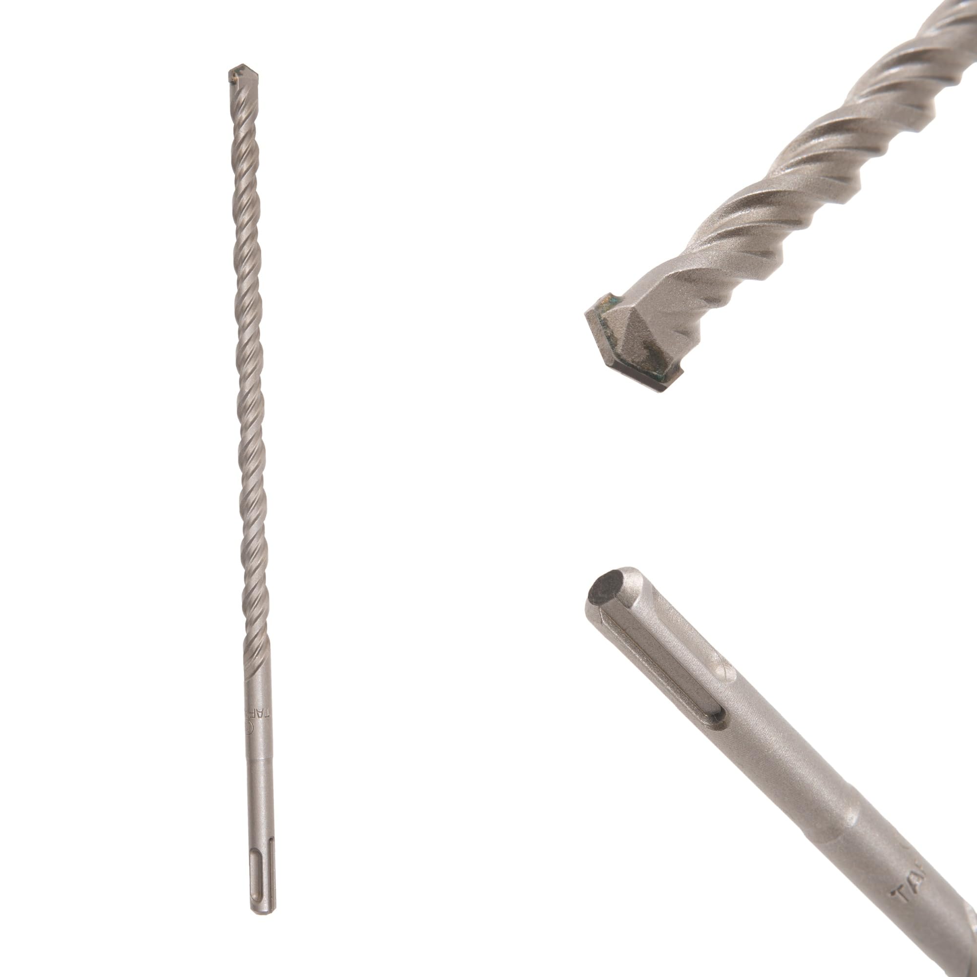 TAPARIA 13 mm Flat Tip SDS Plus Hammer Drill Bit for Concrete Drilling (HDF 13310, 13x250x310 mm)-Spiral Flute Type-Home, DIY, Professional Brick, Wall, Masonary-Drilling-image-23