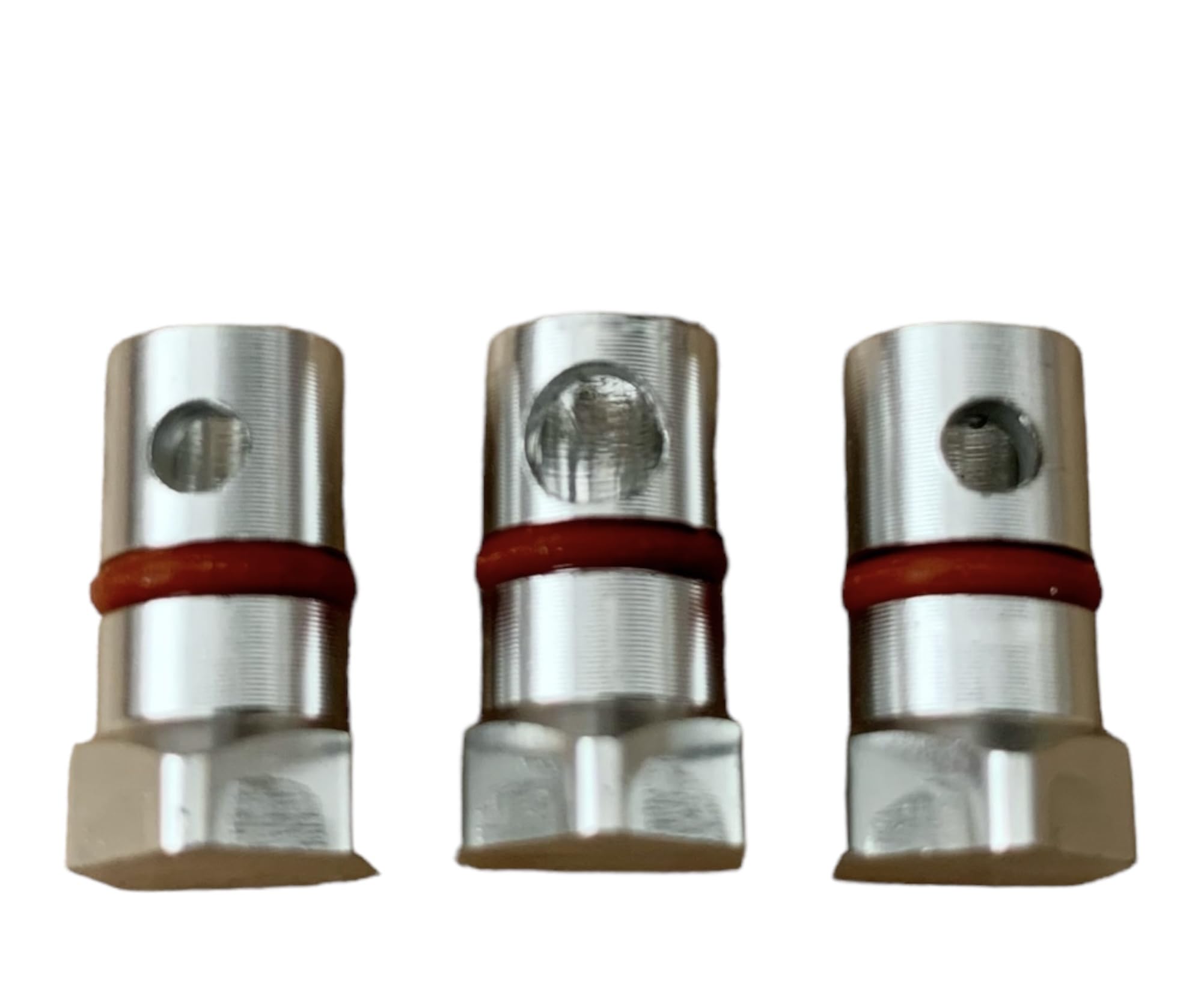 TORNADO’s Set x3 Größen – Schnupftabak dosierer aus poliertem aluminium - 1,2,4gr