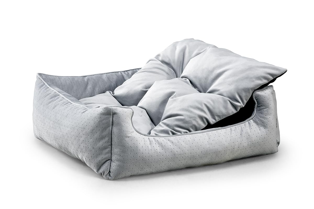 Hondenbed Hondenbank Hondenbank Hondenkussen van BASEL XS-3XL (XS-55x45, Zee blauw Hondenbed Hondenbank Hondenbank Hondenkussen van BASEL XS-3XL (XS-55x45, Zee blauw