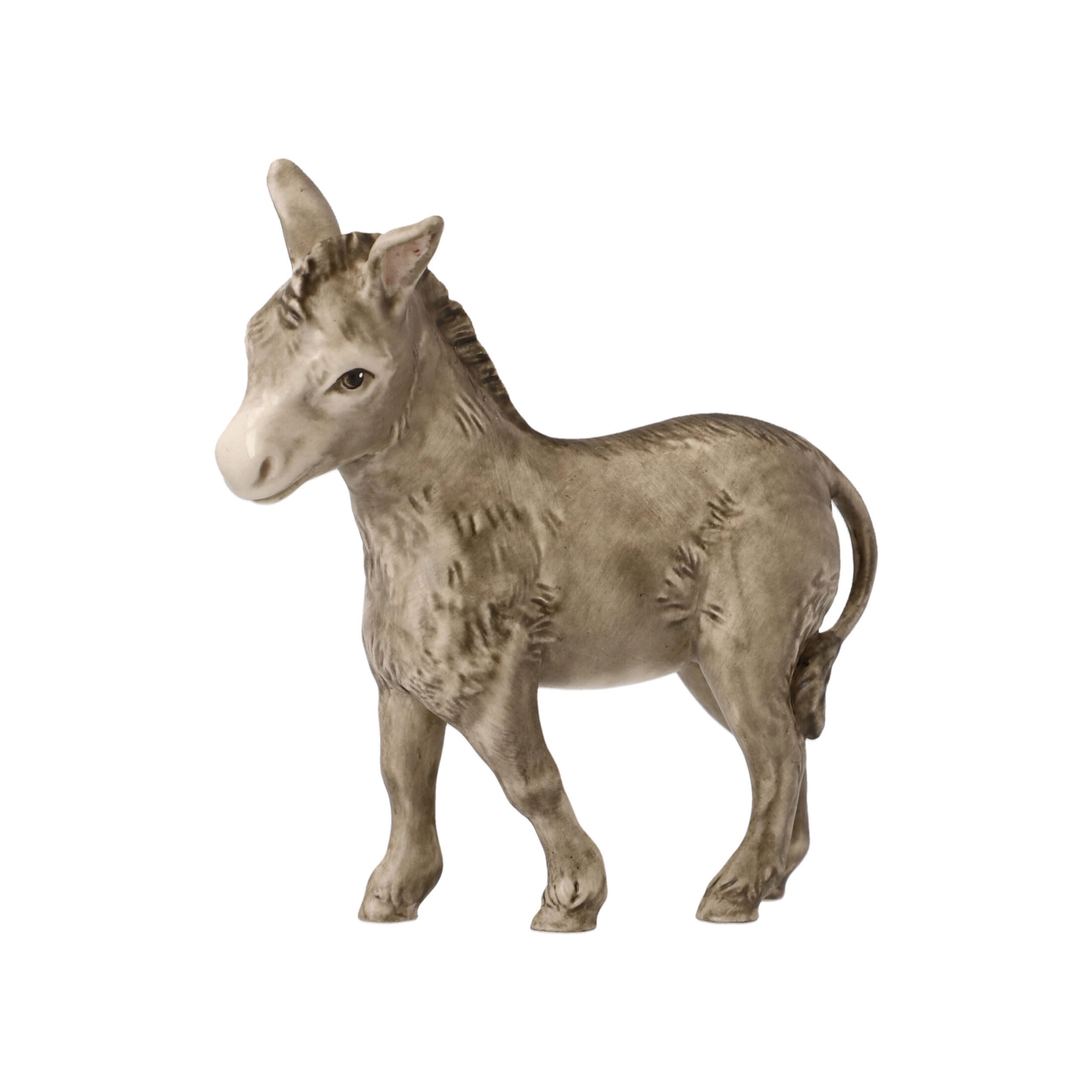 Goebel Multicolor 41-661-09-1 Donkey Figurine, Elegant, Timeless Design, Made Of Stoneware, Height 9.5 Cm