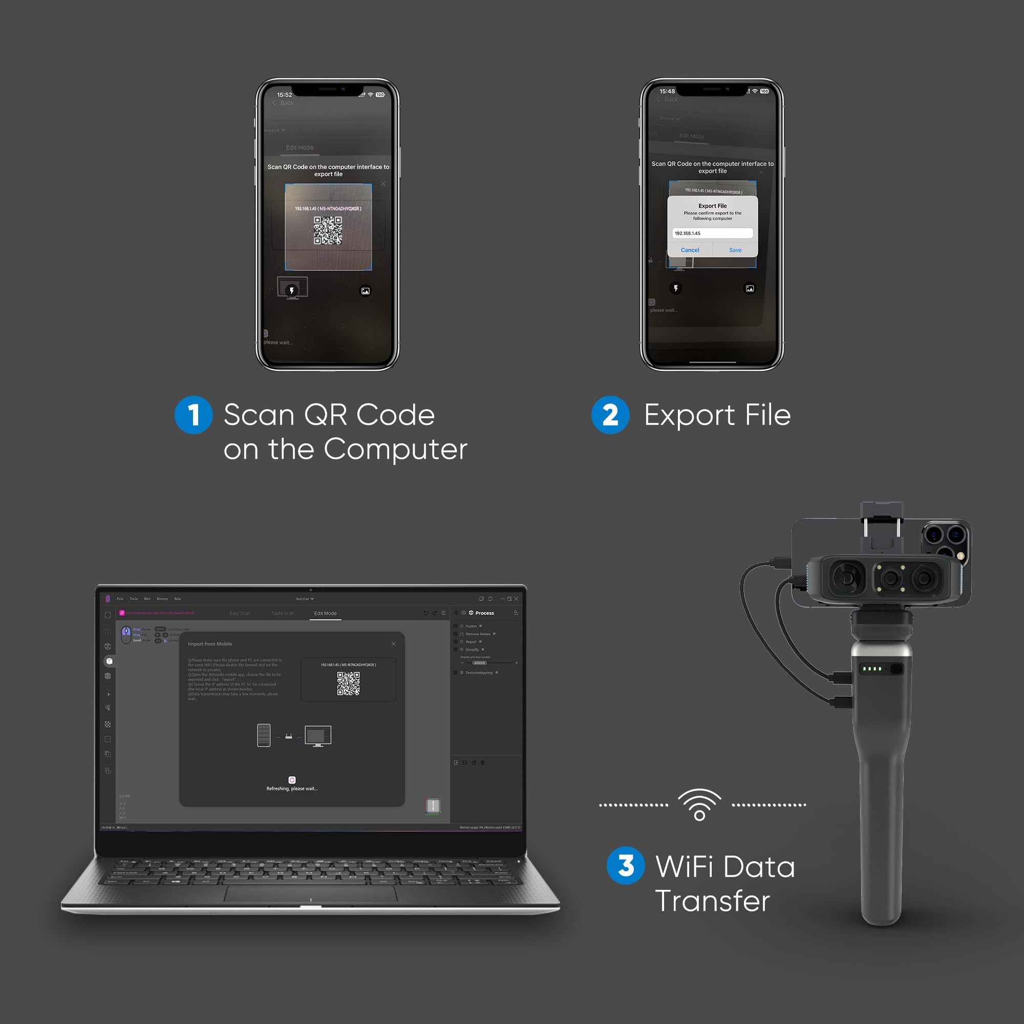 Amazon | 3DMakerproムース/シール3Dスキャナー用スマートグリップ