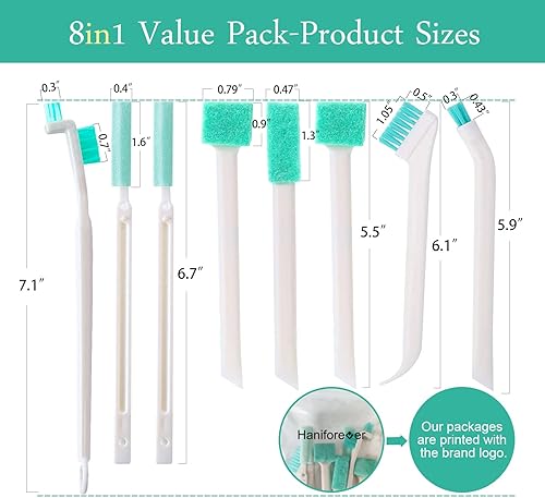 Miniatura 6 de Pequeños cepillos de limpieza para la limpieza del hogar, juego de herramientas de limpieza de grietas para pistas de ventana, humidificador de