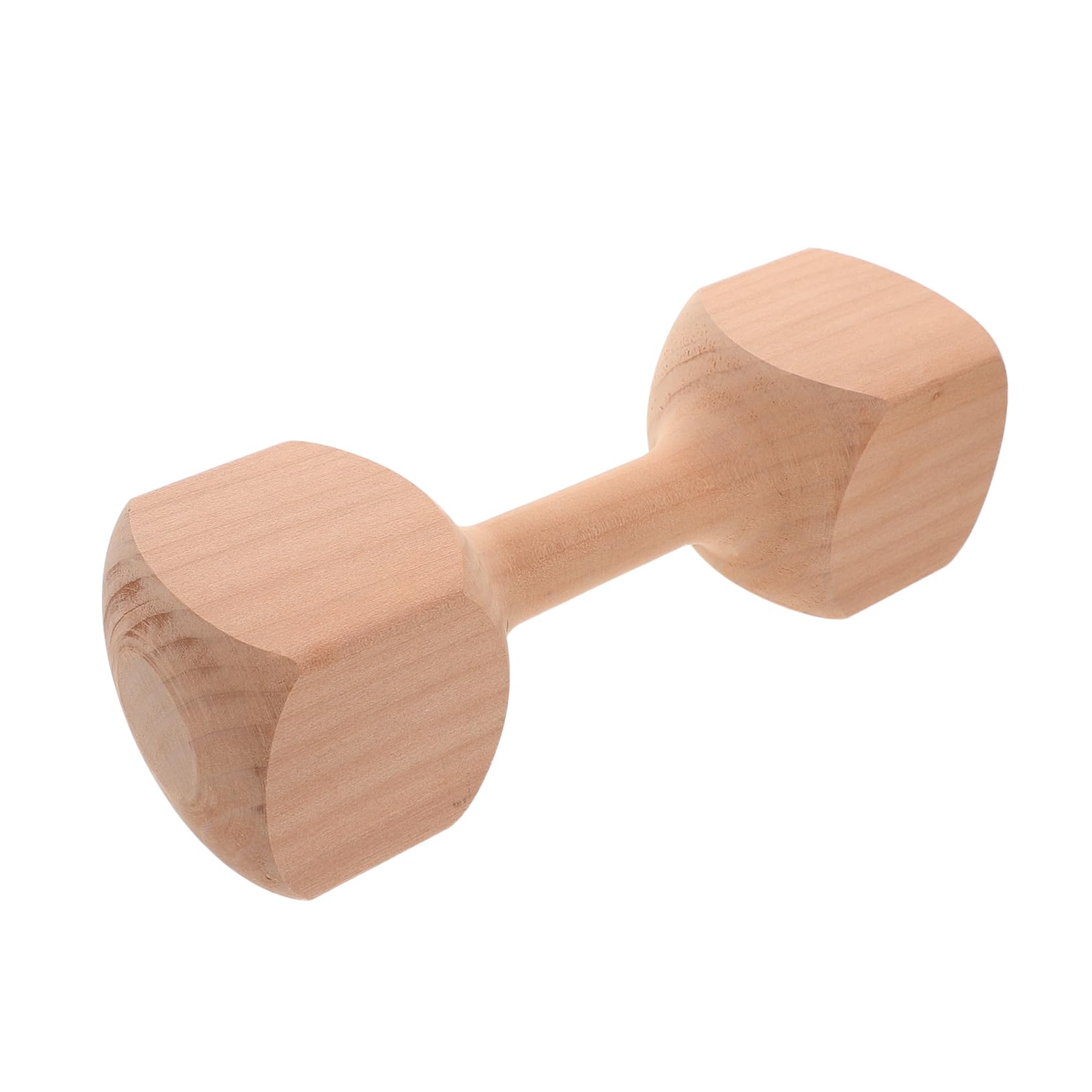 Abaodam Wooden Dumbbell Lightweight Exercise Barbell for Equipment to Encourage Healthy Habits Develop Motor Skills Strength Control