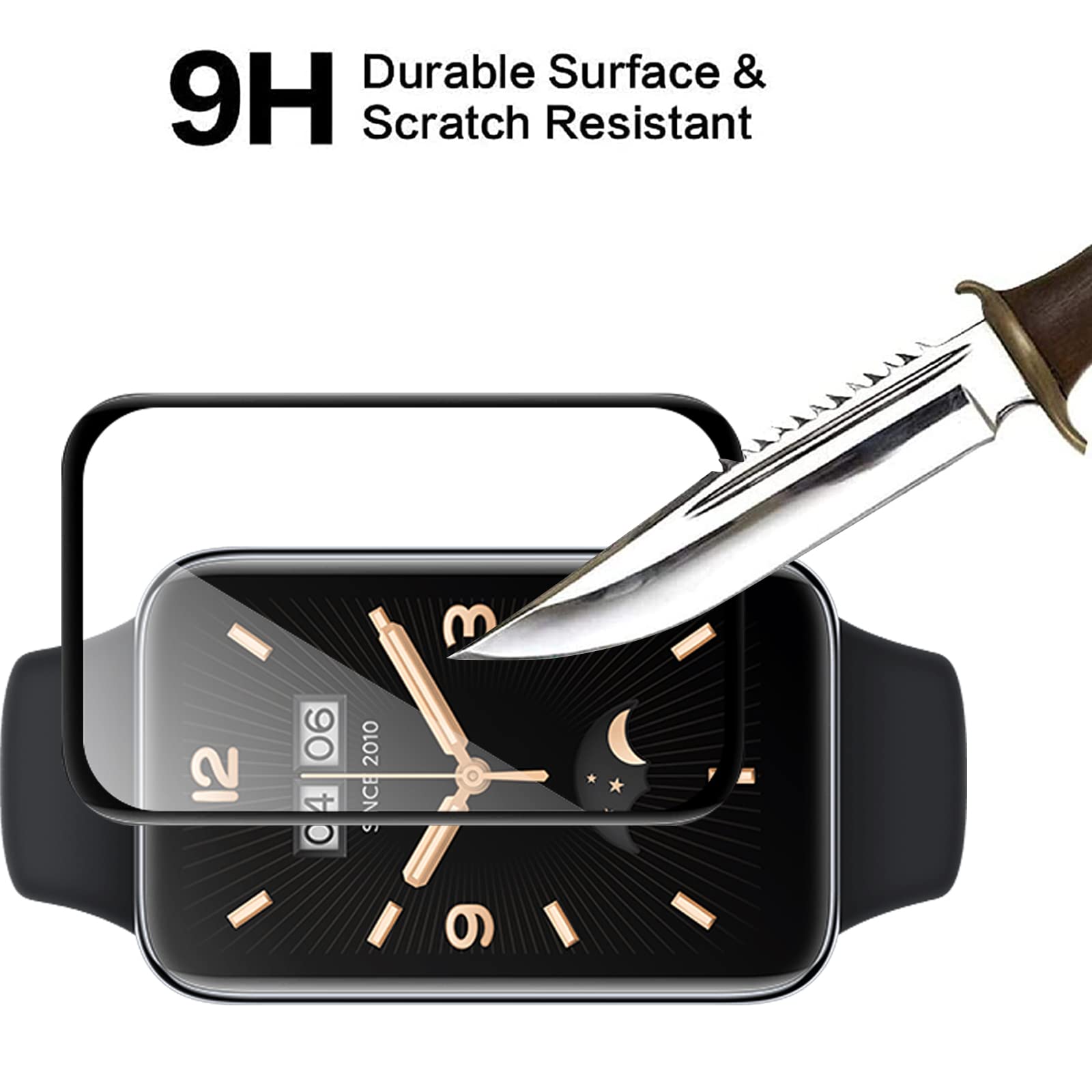 GIOPUEY Pellicola Protettiva per Xiaomi Mi Band 7 PRO, [6 Pezzi] Flessibile TPU Schermo Protezione Pellicola [Extra-Sottile] [Anti-graffio] - Trasparente