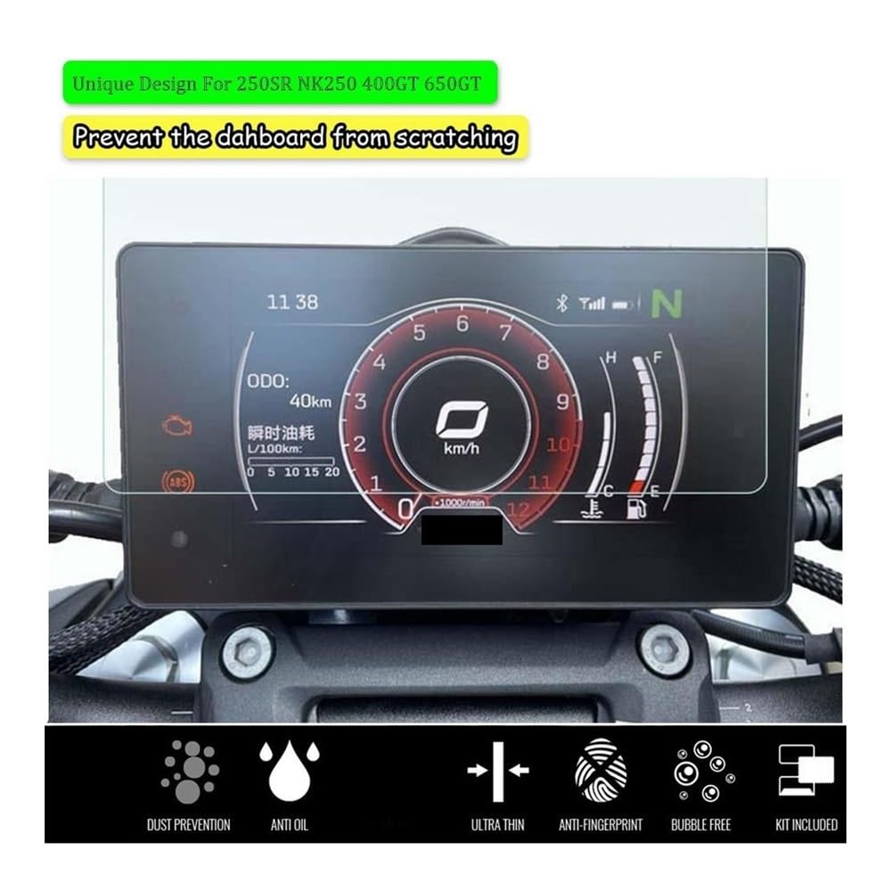 Accessori Moto Per CFMO&TO 250SR NK250 NK 400GT 650GT Cluster Anti Scratch Meter Pellicola Cruscotto Copertura Della Protezione Dello Schermo pellicola tachimetro
