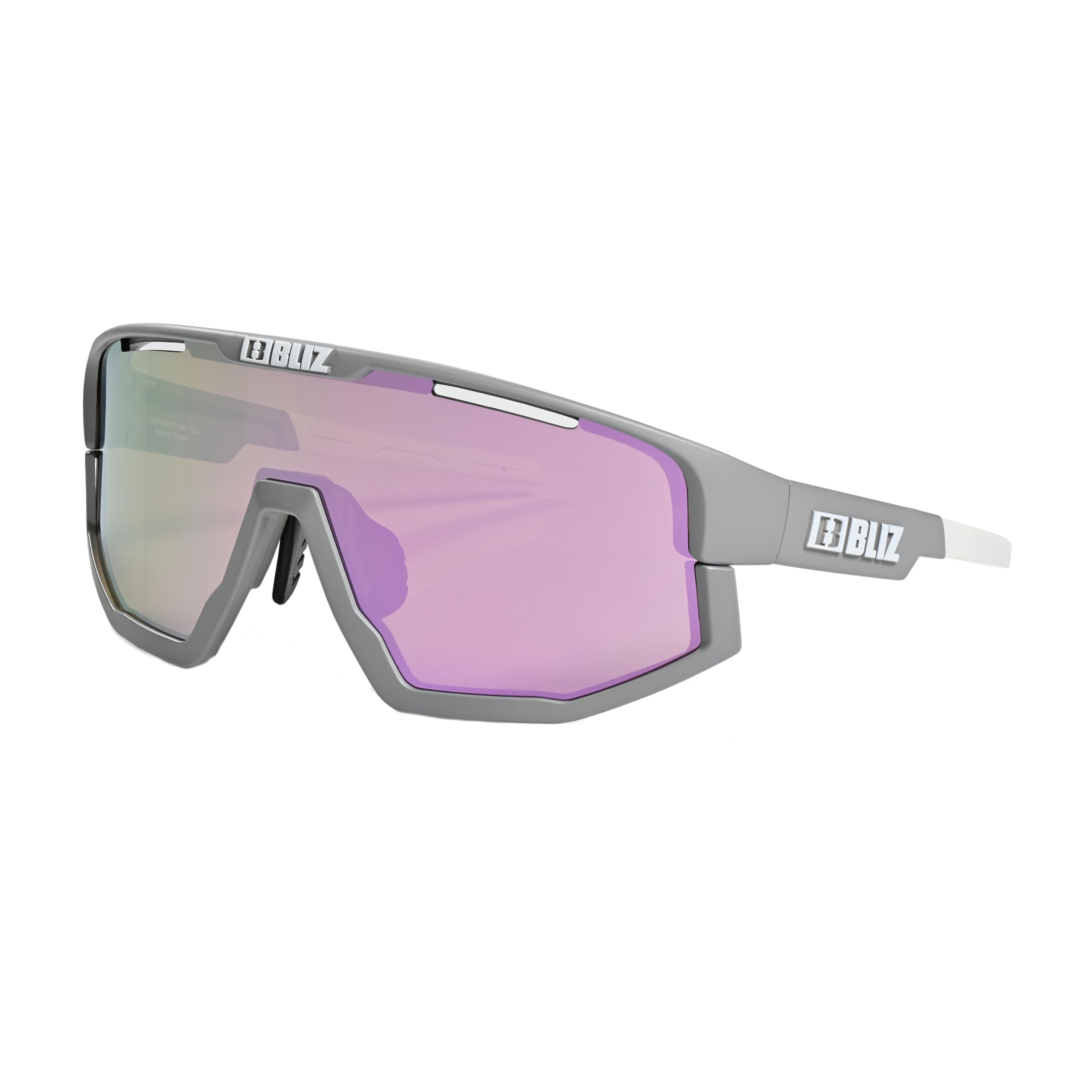Bliz Vision Sonnenbrille - matt light grey frame, brown with rose multi