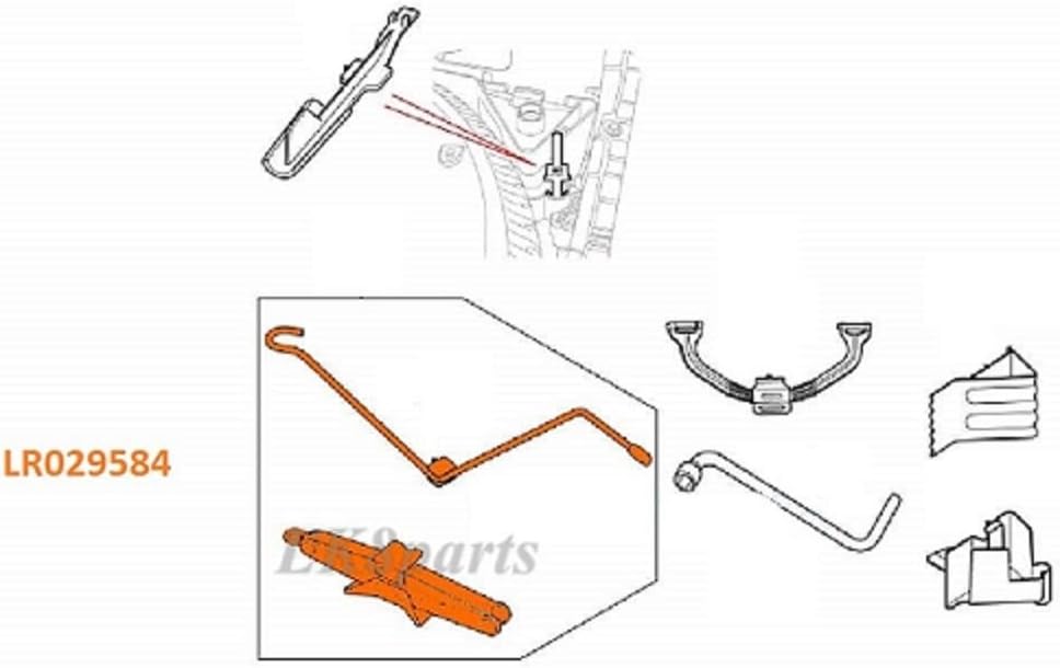 Jack Lifting Scissor Range Rover 03-12 LR021498 LR029584 Genuine New
