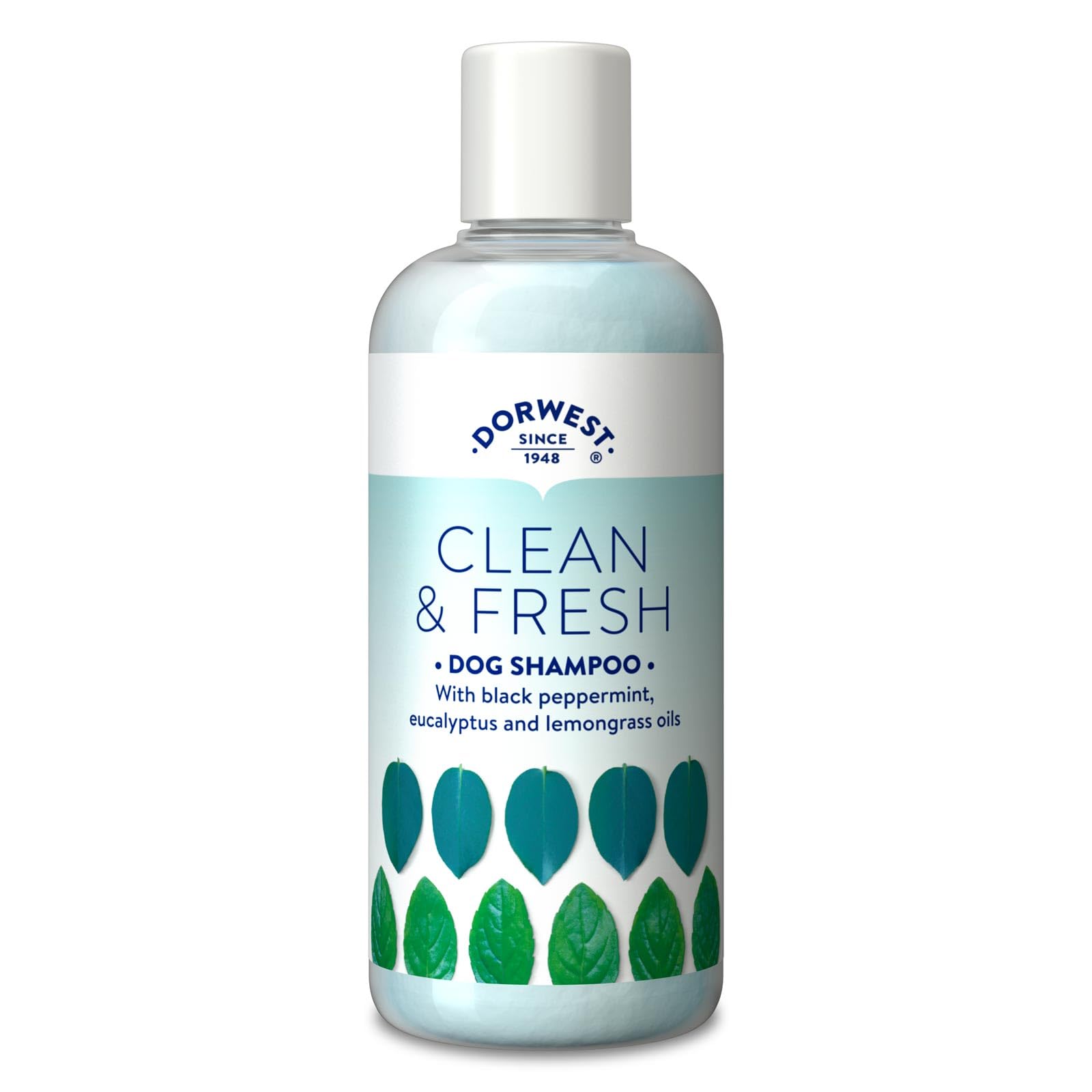 DORWEST Clean & Fresh Shampoo for Dogs, 250ml, All-Natural Pet Shampoo – Sensitive Aloe Vera Formula with Lemongrass, Eucalyptus & Black Peppermint to Deter Parasites, CF250