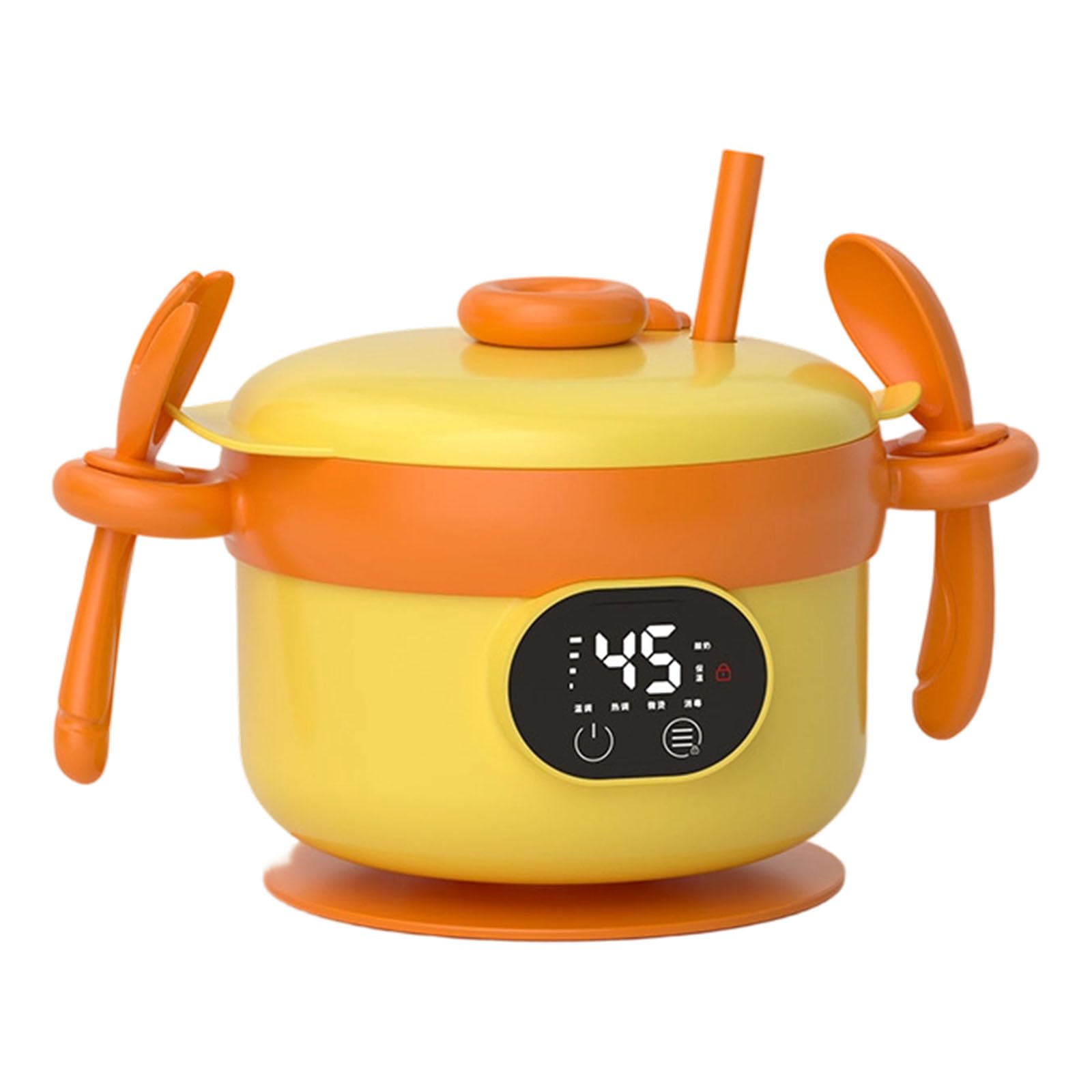 Limtula Rechargeable Baby Food Warmer Bowl with Silicone Cover Multifunctional Intelligent Temperature Control Baby Food Toastier